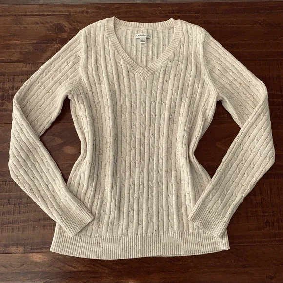 ❌RELISTED IN A BUNDLE LISTING❌ Like New 100% Cotton Sweater/Top Croft&Barrow S - Picture 9 of 10